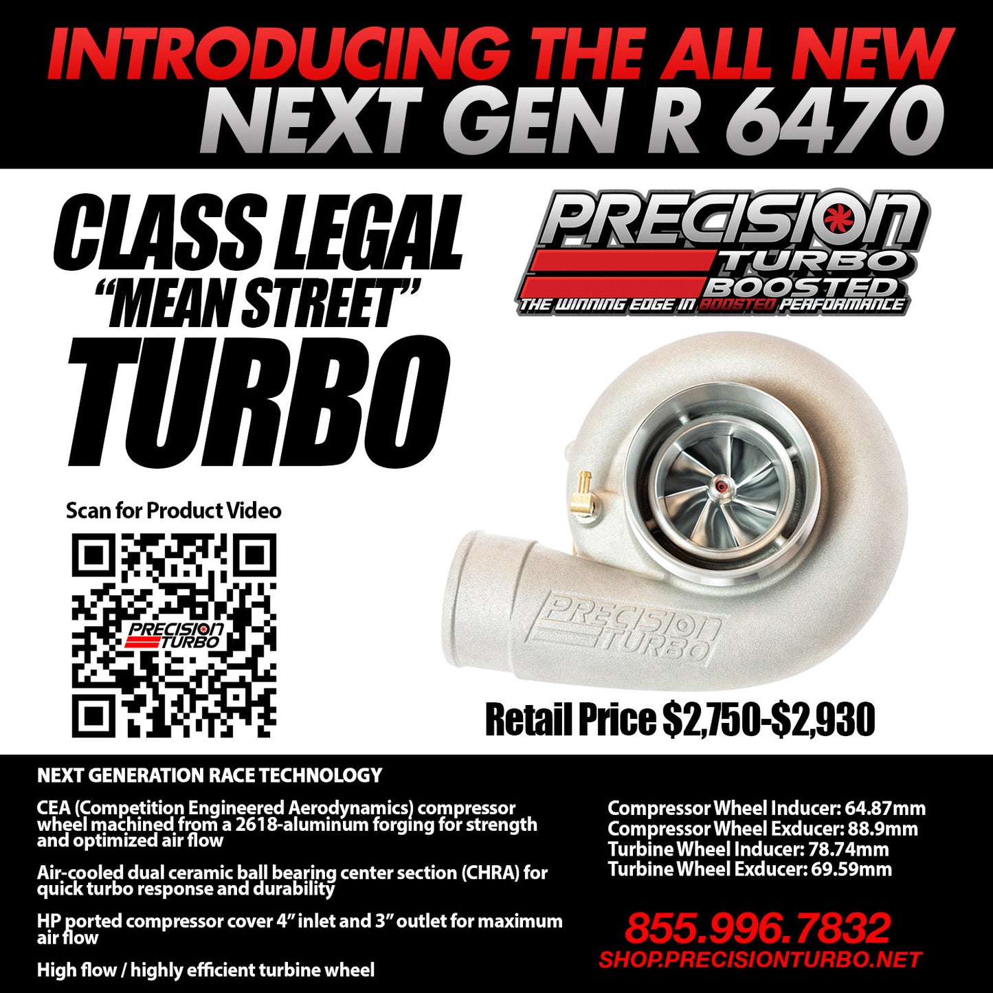 Precision Turbo World Cup Finals "Mean Street" Class Legal Next Generation R 6470 Turbo